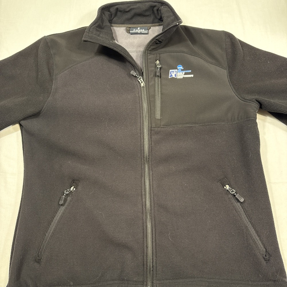 FLEECE JACKET  Men's XL FULL ZIP CHEST POCKET GOLF LOGO